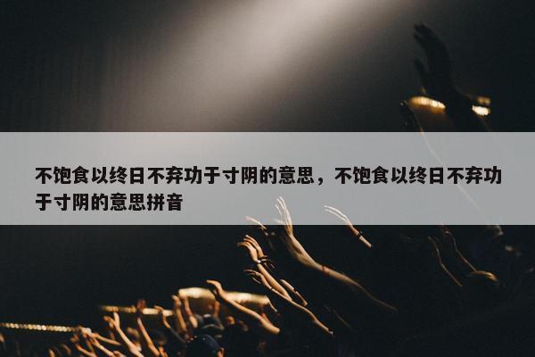 不饱食以终日不弃功于寸阴的意思，不饱食以终日不弃功于寸阴的意思拼音