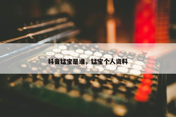 抖音锰宝是谁，锰宝个人资料