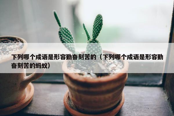 下列哪个成语是形容勤奋刻苦的（下列哪个成语是形容勤奋刻苦的蚂蚁）