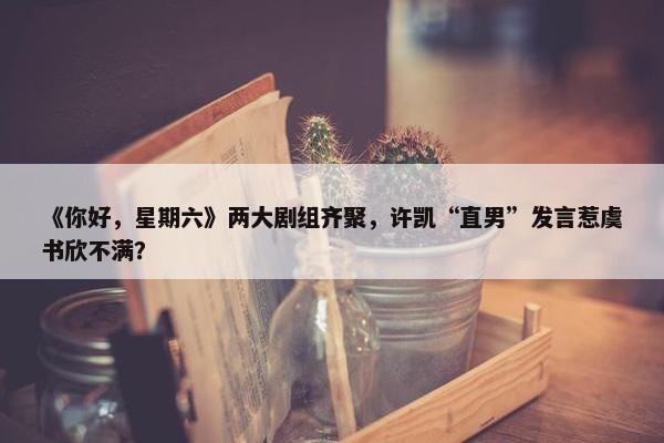 《你好，星期六》两大剧组齐聚，许凯“直男”发言惹虞书欣不满？