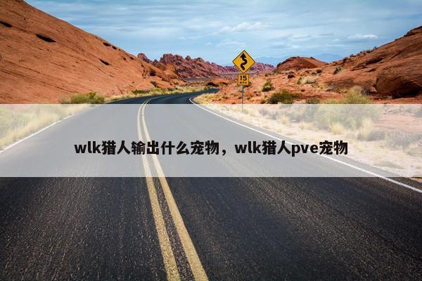 wlk猎人输出什么宠物，wlk猎人pve宠物