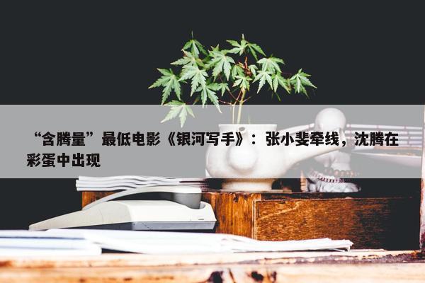 “含腾量”最低电影《银河写手》：张小斐牵线，沈腾在彩蛋中出现