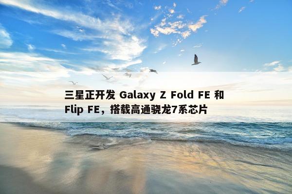 三星正开发 Galaxy Z Fold FE 和 Flip FE，搭载高通骁龙7系芯片