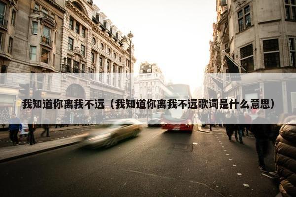 我知道你离我不远（我知道你离我不远歌词是什么意思）