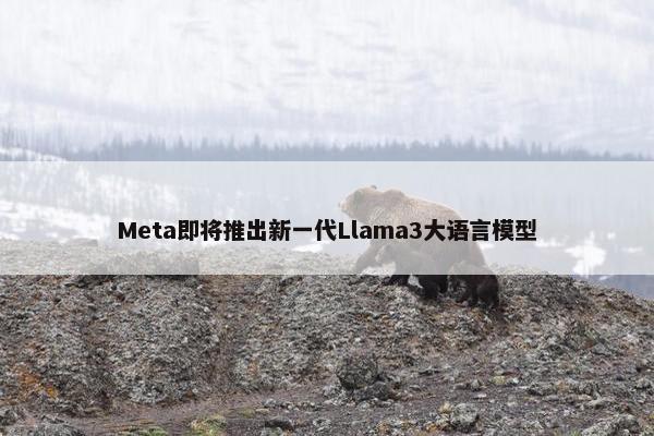 Meta即将推出新一代Llama3大语言模型