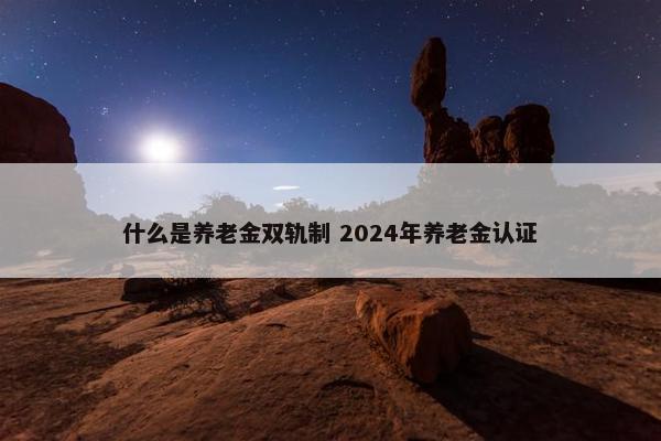 什么是养老金双轨制 2024年养老金认证