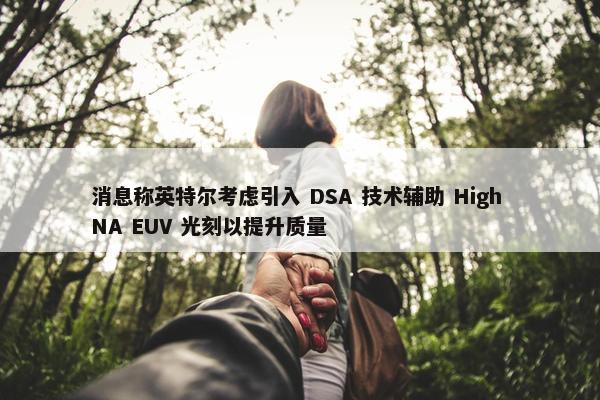 消息称英特尔考虑引入 DSA 技术辅助 High NA EUV 光刻以提升质量