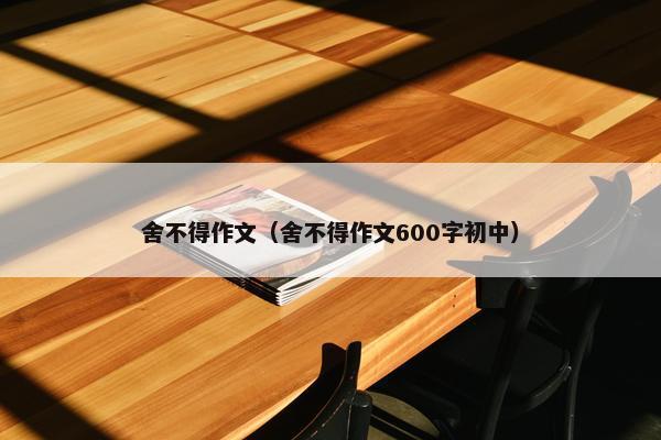 舍不得作文（舍不得作文600字初中）