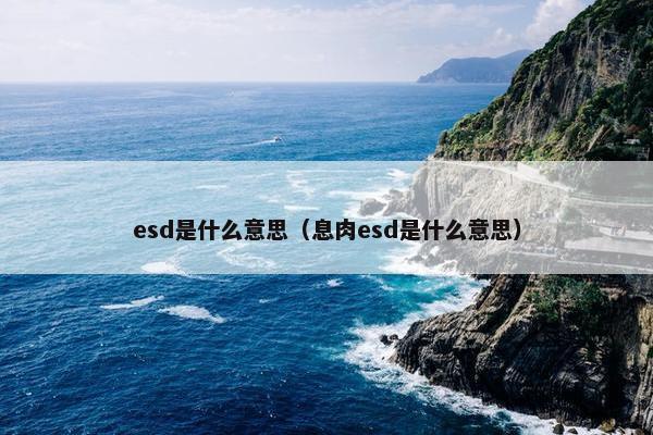 esd是什么意思（息肉esd是什么意思）