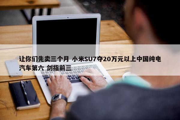 让你们先卖三个月 小米SU7夺20万元以上中国纯电汽车第六 剑指前三