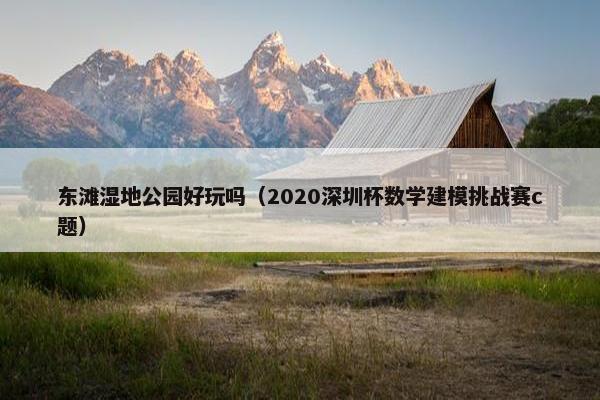 东滩湿地公园好玩吗（2020深圳杯数学建模挑战赛c题）