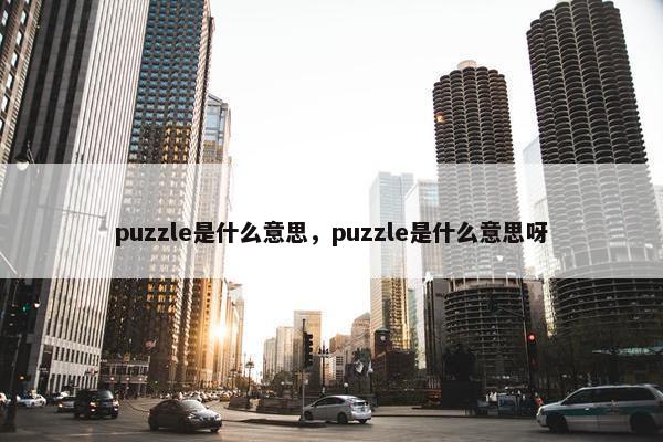 puzzle是什么意思，puzzle是什么意思呀