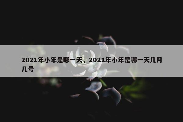 2021年小年是哪一天，2021年小年是哪一天几月几号