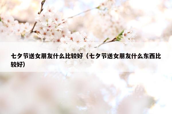 七夕节送女朋友什么比较好（七夕节送女朋友什么东西比较好）