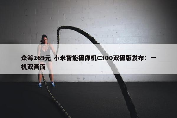 众筹269元 小米智能摄像机C300双摄版发布：一机双画面