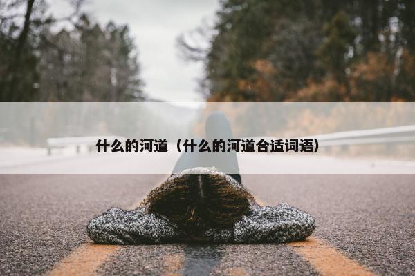 什么的河道（什么的河道合适词语）