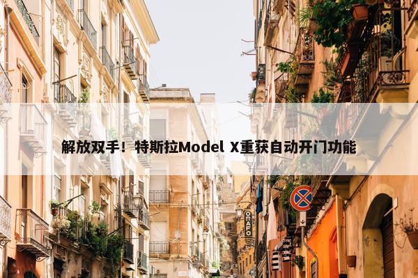 解放双手！特斯拉Model X重获自动开门功能