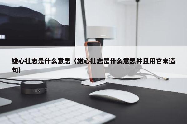 雄心壮志是什么意思（雄心壮志是什么意思并且用它来造句）