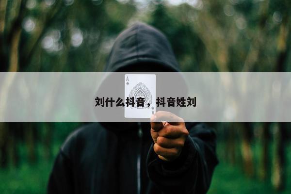 刘什么抖音，抖音姓刘