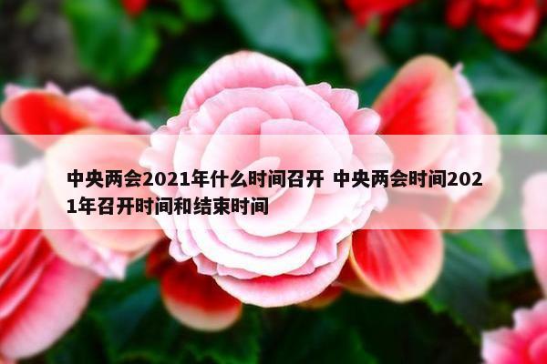 中央两会2021年什么时间召开 中央两会时间2021年召开时间和结束时间