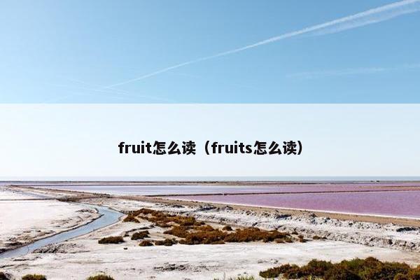 fruit怎么读（fruits怎么读）