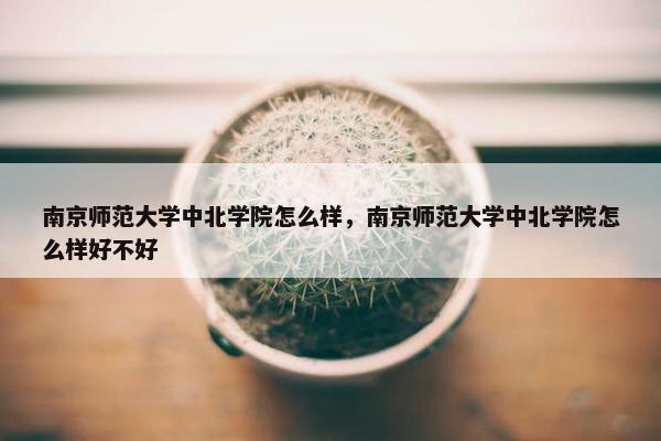 南京师范大学中北学院怎么样，南京师范大学中北学院怎么样好不好