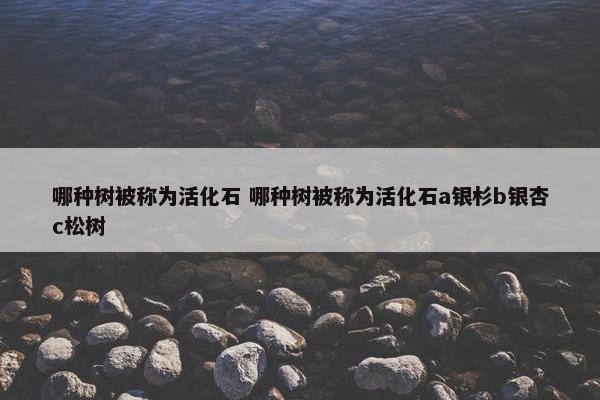 哪种树被称为活化石 哪种树被称为活化石a银杉b银杏c松树