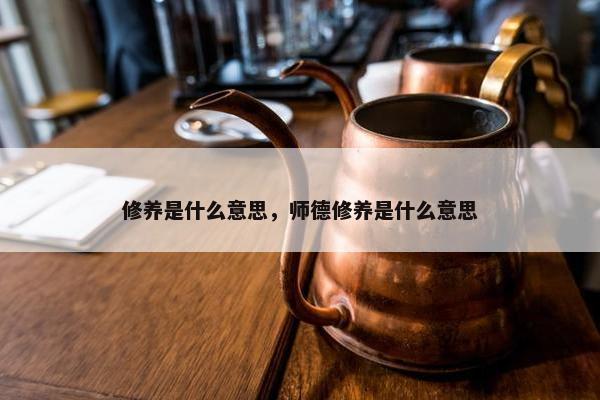 修养是什么意思，师德修养是什么意思