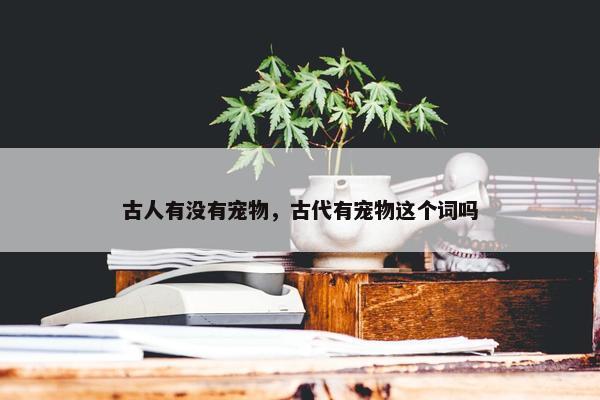 古人有没有宠物，古代有宠物这个词吗