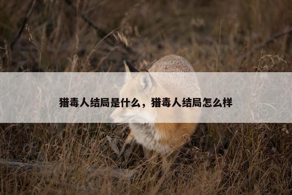 猎毒人结局是什么，猎毒人结局怎么样