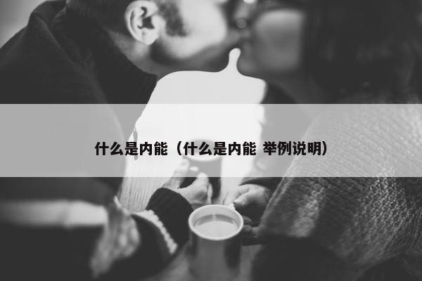 什么是内能（什么是内能 举例说明）