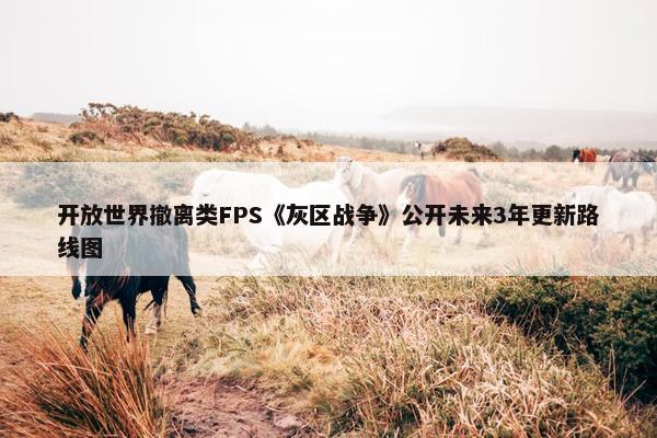 开放世界撤离类FPS《灰区战争》公开未来3年更新路线图