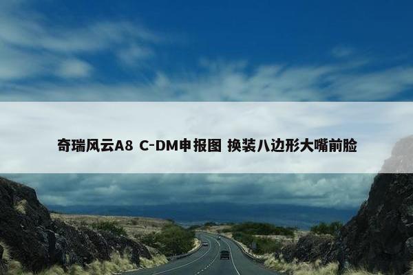 奇瑞风云A8 C-DM申报图 换装八边形大嘴前脸