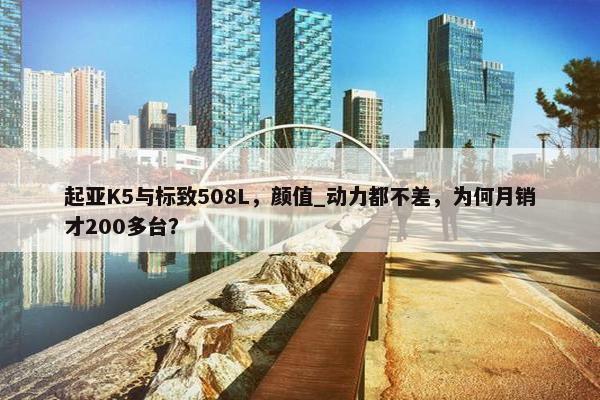 起亚K5与标致508L，颜值_动力都不差，为何月销才200多台？