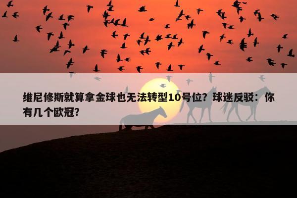 维尼修斯就算拿金球也无法转型10号位？球迷反驳：你有几个欧冠？