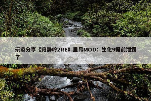 玩家分享《寂静岭2RE》里昂MOD：生化9提前泄露了