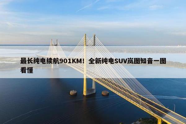 最长纯电续航901KM！全新纯电SUV岚图知音一图看懂