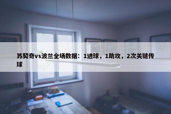 苏契奇vs波兰全场数据：1进球，1助攻，2次关键传球