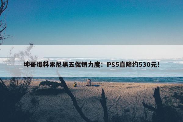 坤哥爆料索尼黑五促销力度：PS5直降约530元！