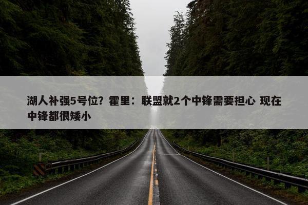 湖人补强5号位？霍里：联盟就2个中锋需要担心 现在中锋都很矮小