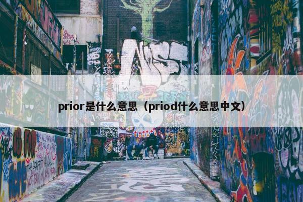 prior是什么意思（priod什么意思中文）