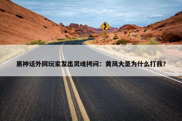 黑神话外网玩家发出灵魂拷问：黄风大圣为什么打我？