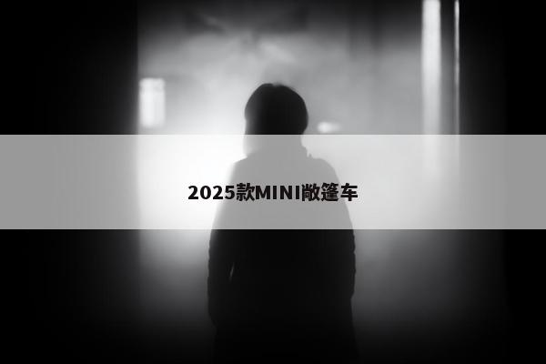 2025款MINI敞篷车