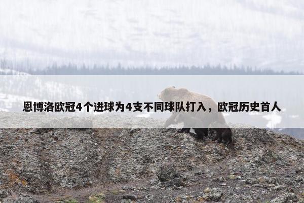 恩博洛欧冠4个进球为4支不同球队打入，欧冠历史首人