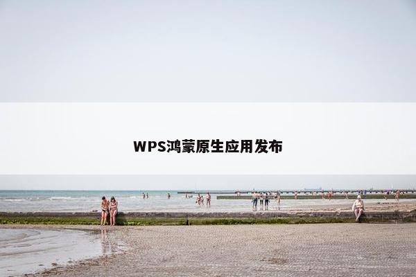 WPS鸿蒙原生应用发布