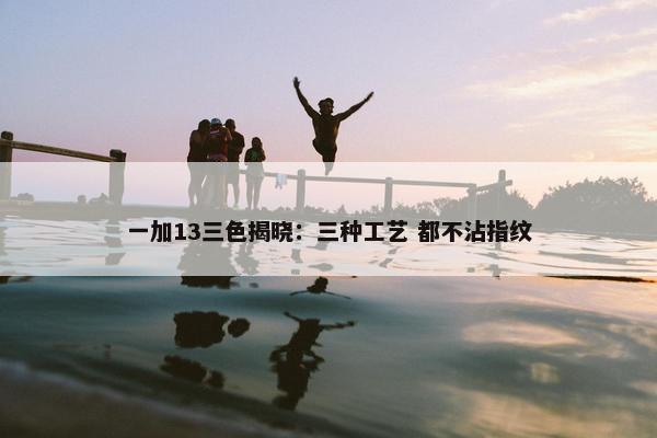 一加13三色揭晓：三种工艺 都不沾指纹