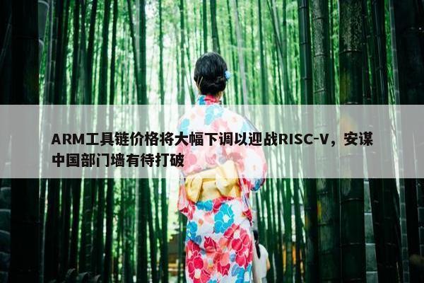 ARM工具链价格将大幅下调以迎战RISC-V，安谋中国部门墙有待打破