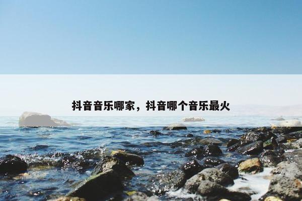 抖音音乐哪家，抖音哪个音乐最火