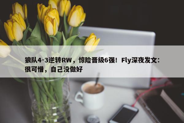 狼队4-3逆转RW，惊险晋级6强！Fly深夜发文：很可惜，自己没做好