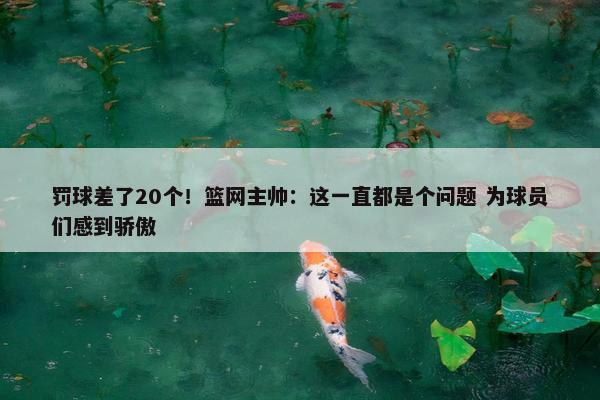 罚球差了20个！篮网主帅：这一直都是个问题 为球员们感到骄傲